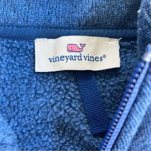 Vineyard Vines Women's Blue Full Zip Fleece Sweater Vest, XS (NO SIZE TAG)
