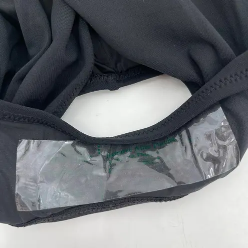 Robin Piccone Ava Open Back Swimsuit Size 6 Black NWOT Racer One Piece Swim NEW