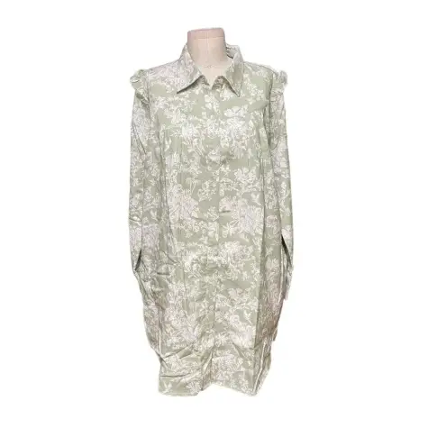 Roberta Roller Rabbit Roller Rabbit Caxias Darya Dress Sage Green White Floral Size Medium