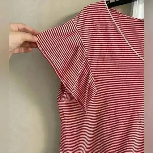 Vineyard Vines  shirt dress striped v neck‎ short Ruffle sleeve. Medium