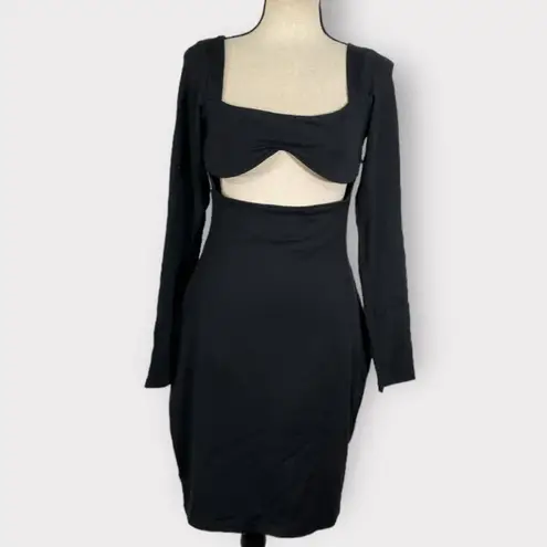 Susana Monaco Cut-out Underwire Bodycon Minidress Black Women's Small NWT