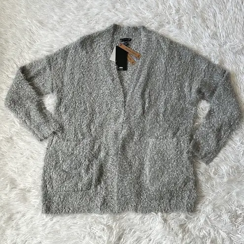 Rusty  Women’s v neck Butter cardigan Knot sweater in grey Marl size Medium