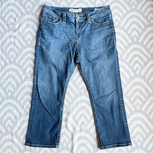 BKE THE BUCKLE // Women’s Harper 24” Crop Blue Denim Jeans Plus Size 33