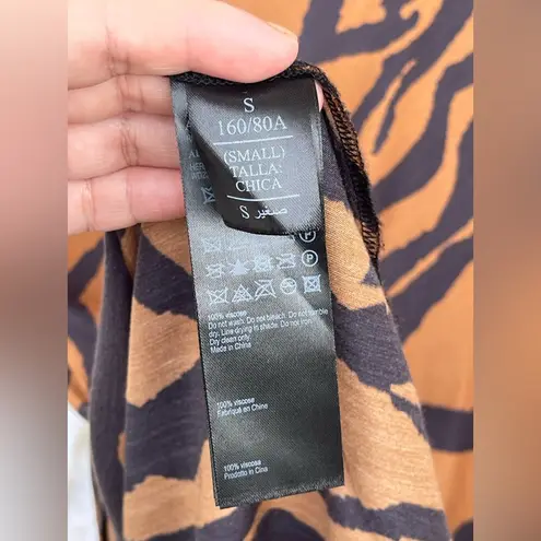 ALLSAINTS animal print slip dress size small