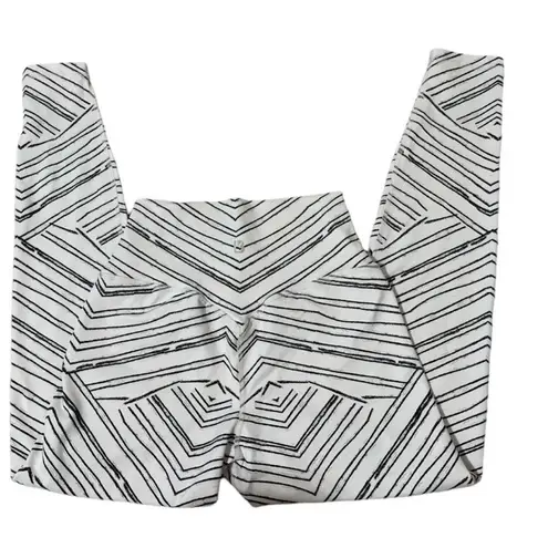 BuffBunny Slay Leggings Zebra White Black Size Medium