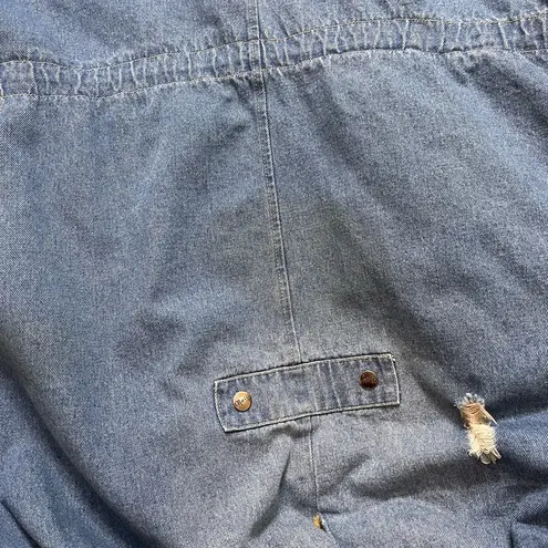 Penny Lane Coat Denim Jacket Parka w/Faux Fur Trim Y2K XL 1X 2X 3X 3XL Brown