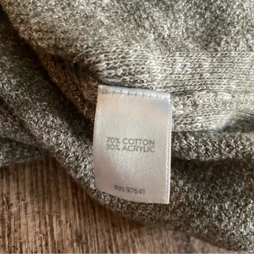 J Jill Pure Jill Easy Sweater Tunic Marled Side Slit Round Neck Size XS Brown