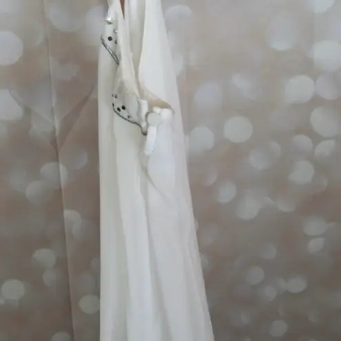 White House | Black Market  White Beaded Blouse