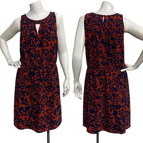 41 Hawthorn Women's Red Orange & Blue Floral Cut Out Neck Isabelle Dress size L Size L