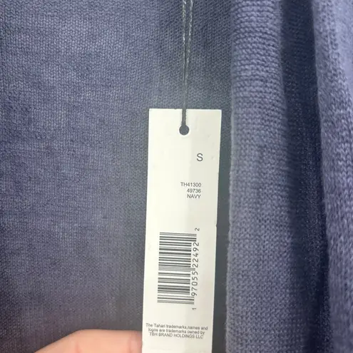 Tahari NWT Womens Fall Beachy Lightweight 100% Linen Open Front Cardigan Size S