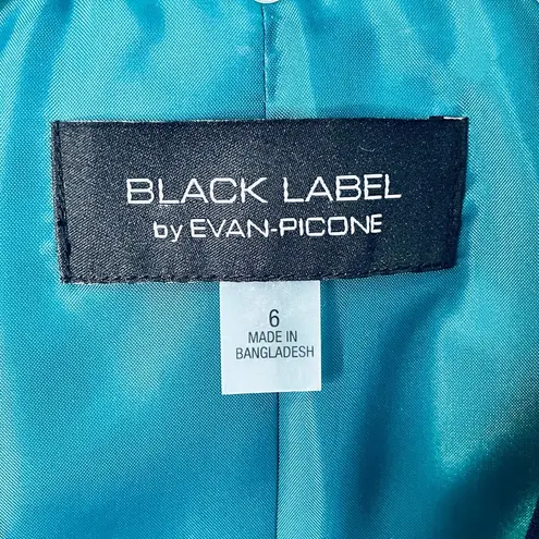 Black Label  by Evan Picone Teal Blazer New 6