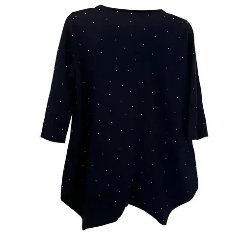 Carmen Marc Valvo Carmen Mark Valvo navy studded sweater size Medium