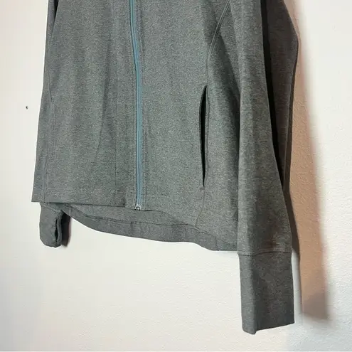 Pact  Full Zip Jacket Charcoal Grey Gray Size XL Women’s Cotton Stretch