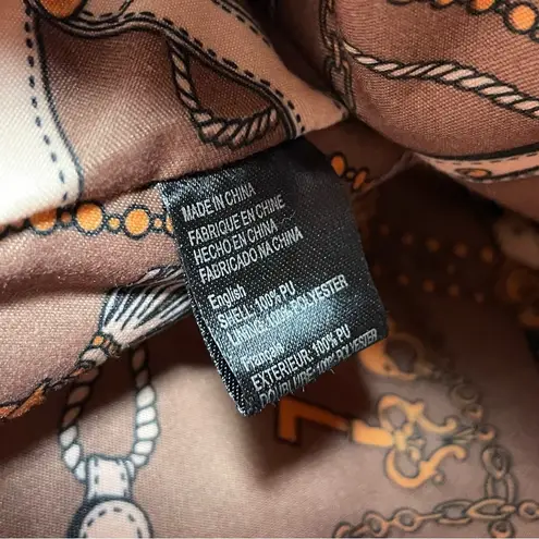 Faux leather top handle with crossbody strap