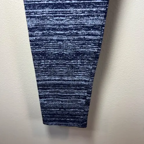 Pact Women's Organic Cotton Leggings Dark And Light Blue Compression Size Medium