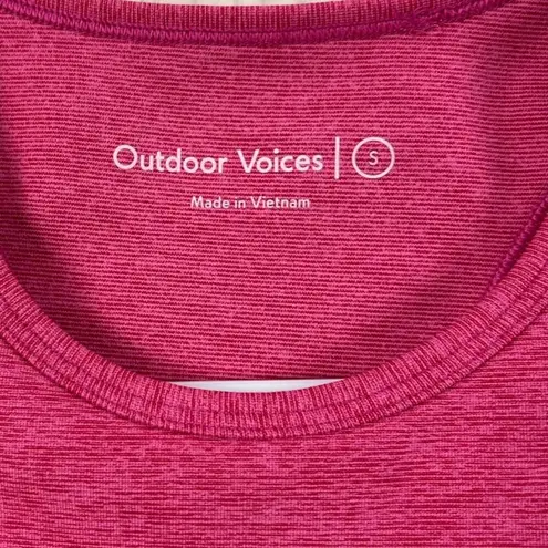Outdoor Voices  Athena Compression Crop Pink size S