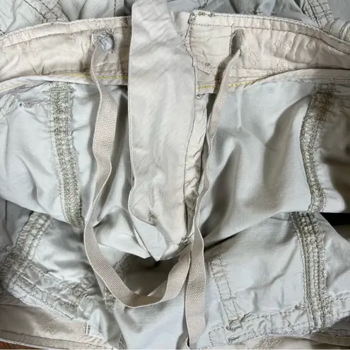 Gap Rare  Baggy Women’s Size 12 Beige Cargo Pants Skater Zip Flare Gorpcore Flaw