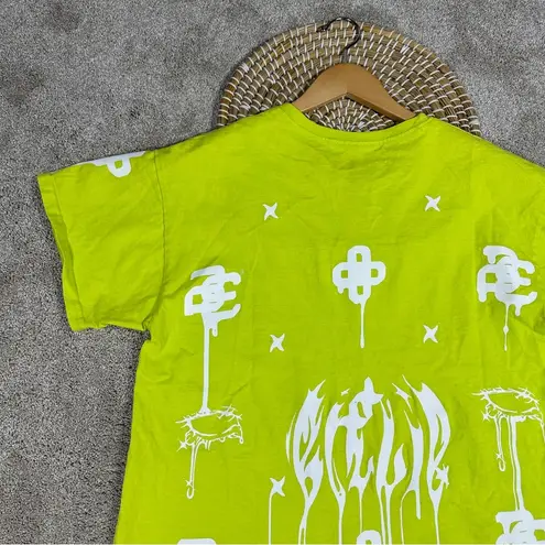 Urban Outfitters  Billie Eilish Exclusive Allover Print Tee Baggy Neon Green L