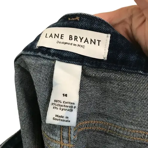 Lane Bryant  Boyfriend distressed stretch denim jeans 14