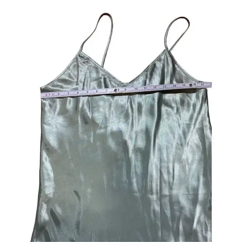 Vintage California Dynasty mint green womens satin slip sz L y2k dainty cottage Size L