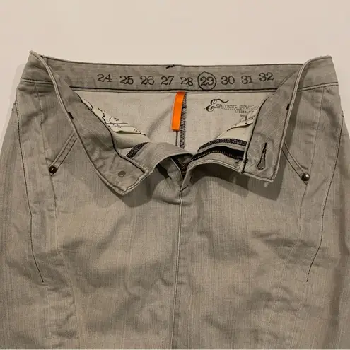 Earnest Sewn Light Gray Lizzie Slim Denim Pencil Skirt Size 29 Size M
