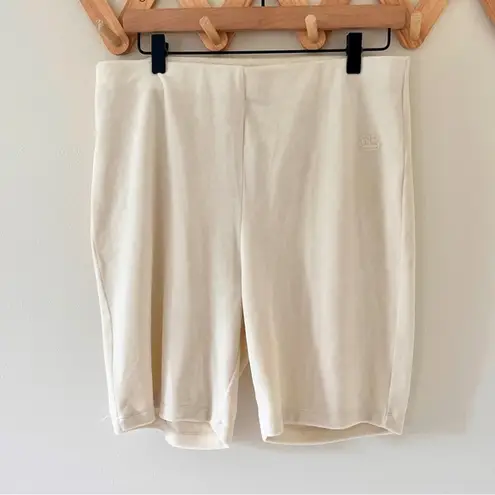 Juicy Couture  Cream Velour Bike Shorts - XL - NWT