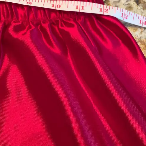 Vintage Womens Robe And Pants Size M Medium Pink Silky Satin Velour Romantic Black