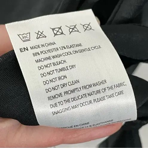 Varley Mariposa Tissue Jersey Tank Black Size SMALL