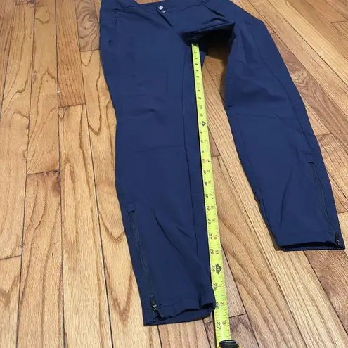 Kuhl  Navy Blue Nylon Outdoor Athletic Zipper Ankle Pockets Pants Size 6 Regular