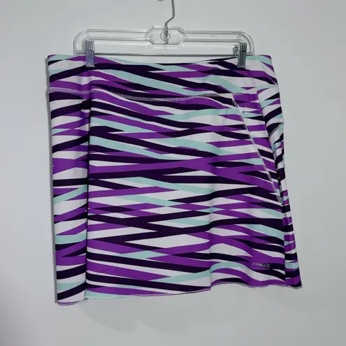 Cutter and Buck NWT Annika Cutter & Buck Dry-Tec Women's Pull on Skort Purple & White Size XL