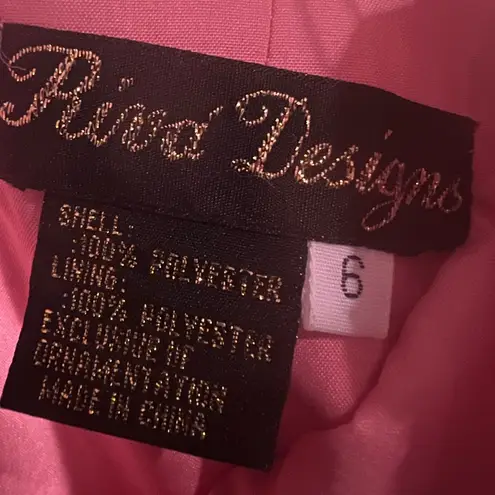 VIVID DESIGN AMAZING BALL GOWN BEADED DETAILS IRIDESCENT MATERIAL … Pink Size 6