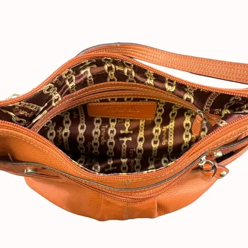 Tignanello Women's Orange Leather Purse/Shoulder Bag SKU 5291
