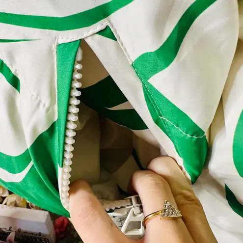 Boutique Geo Print Puffer Jacket