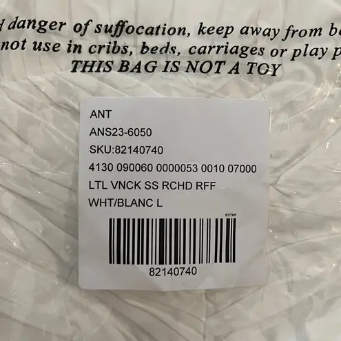 Anthropologie  | LOVE THE LABEL L RUFFLED MINI DRESS in White NWT