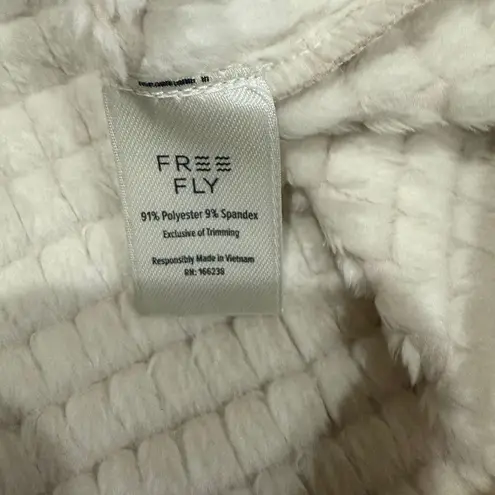 Free Fly Apparel Women's Gridback Fleece Snap Pullover Stone Size XL $148