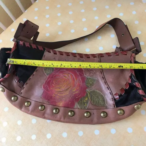 Velez Genuine Leather Purse Handbag Woven Calf Skin Shoulder Bag Purse Brown