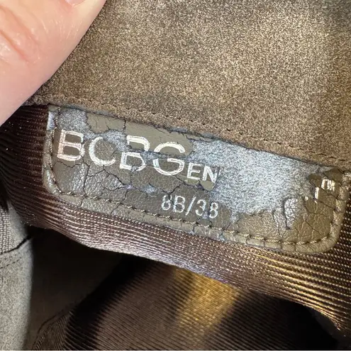 BCBGeneration BCBG Generation Green Suede Leather Knee High Boots Womens 8 Fall Classic Heeled - Image 8