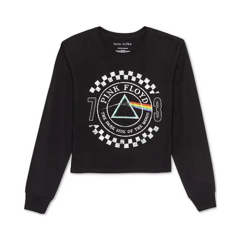 Love Tribe 5 for $25| Pink Floyd Rock Long-Sleeved Cropped Graphic Tee NWT
