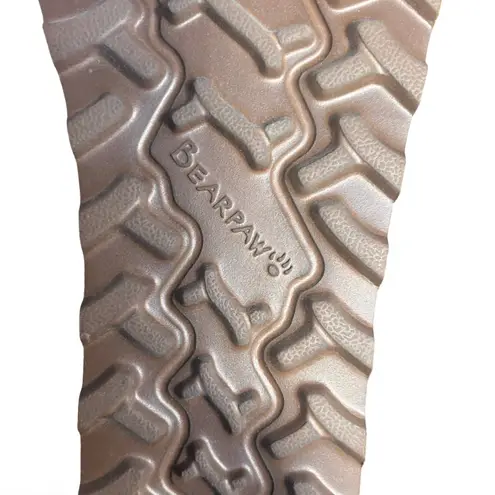 Bearpaw Elle Tall Buckle Suede Shearling Winter Boots Size 7 New Warm Outdoor Tan