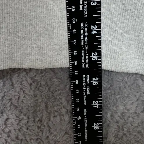 Peach Love California Women’s Sweatshirt Gray Pullover Studded Bow Detail Size S