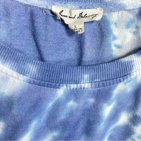 Jane and Delancey Tie Dye Short Sleeve Sweatshirt Top