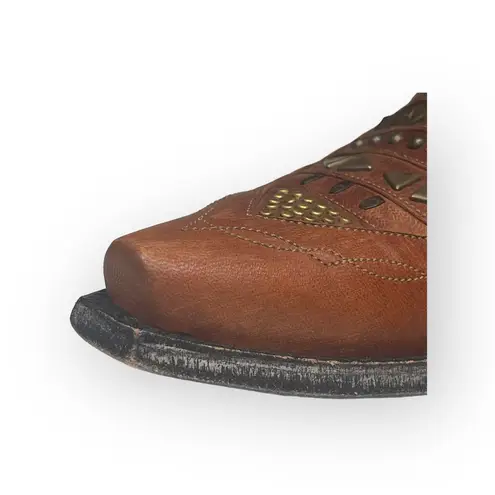 Old Gringo x Anthro π€ Stud Snip Toe Cowboy Boots Clogs π€ Mango Leather π€ 7.5M