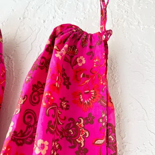 MISA Los Angeles MISA floral breezy pants pink size medium