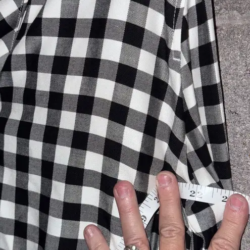 J. Jill Button Shirt and Oversized Dress Shirt Gingham Bundle Black Size M