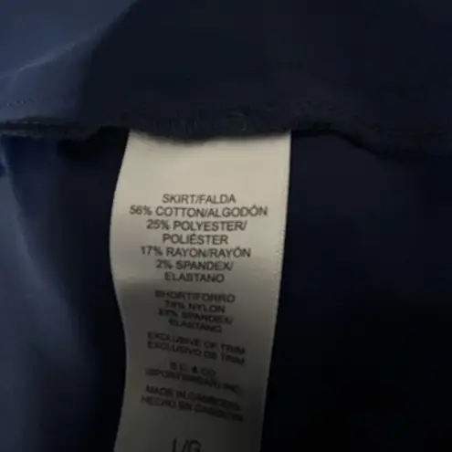 Denim Blue Women's Pull on Stretch Skort Size L