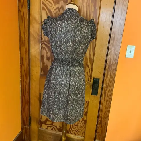 Style Rara Feminine floral ruffled midi dress