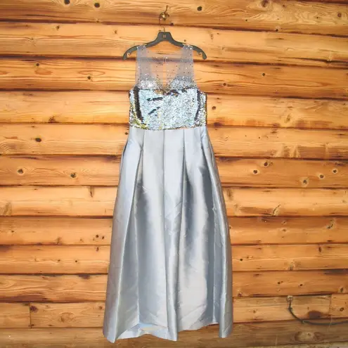 Sachin + Babi Womens Erica High Shine Gown Dress Pockets