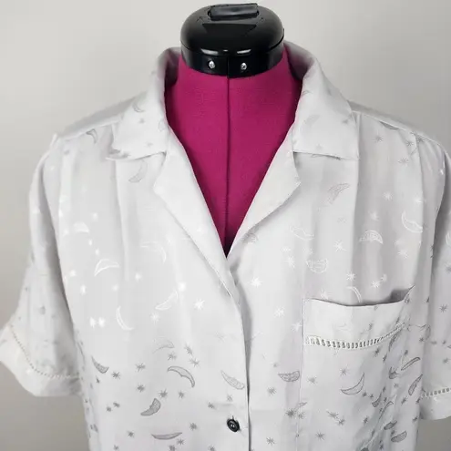 Miss Helen Button Front Sleep Shirt Night Gown Camisole Pajamas Size M Size M