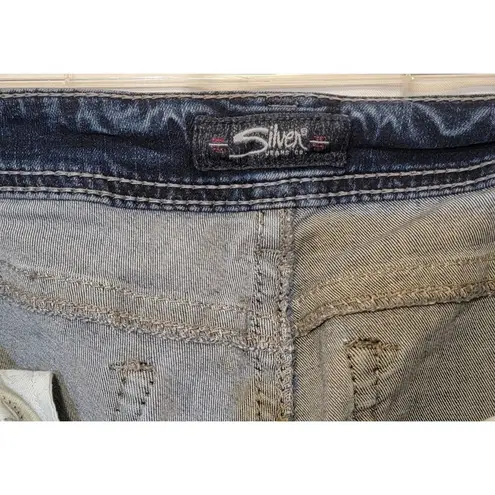 Silver Jeans Blue Suki Mid Rise Slim Fit Bootcut Stretch Women's Size 29