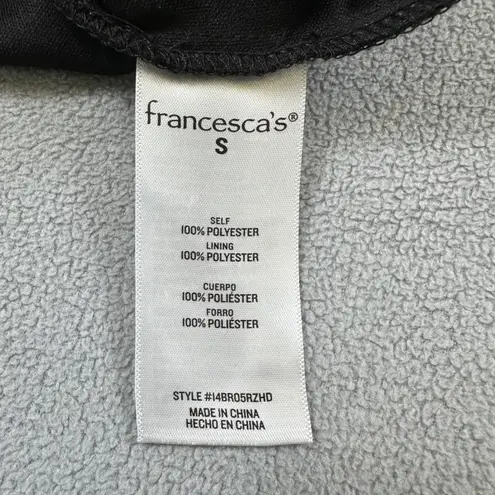 Mi Ami Francesca's Mini Skirt S Black Gold Floral Embroidered Brocade Tapestry